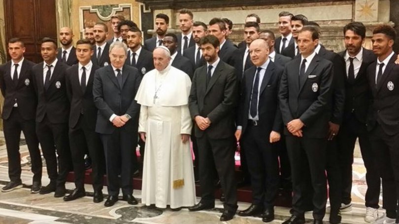 Milan e Juve in visita dal Papa