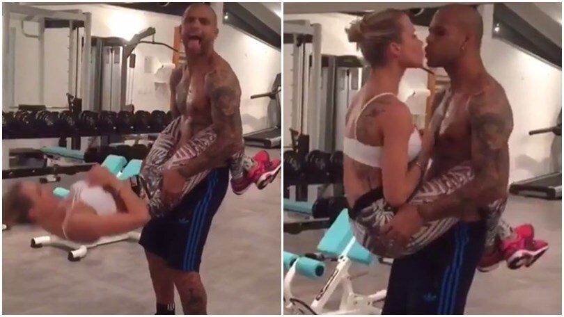 Felipe Melo e signora si tengono in forma così