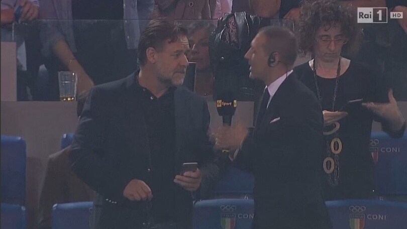 Russel Crowe urla: «Forza Juventus!»