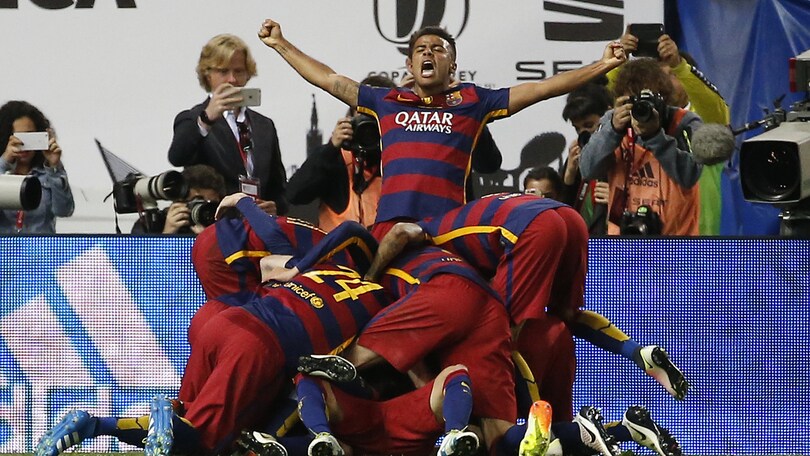 Coppa del Re, Barcellona-Siviglia 2-0 ai supplementari. In gol di Jordi Alba e Neymar