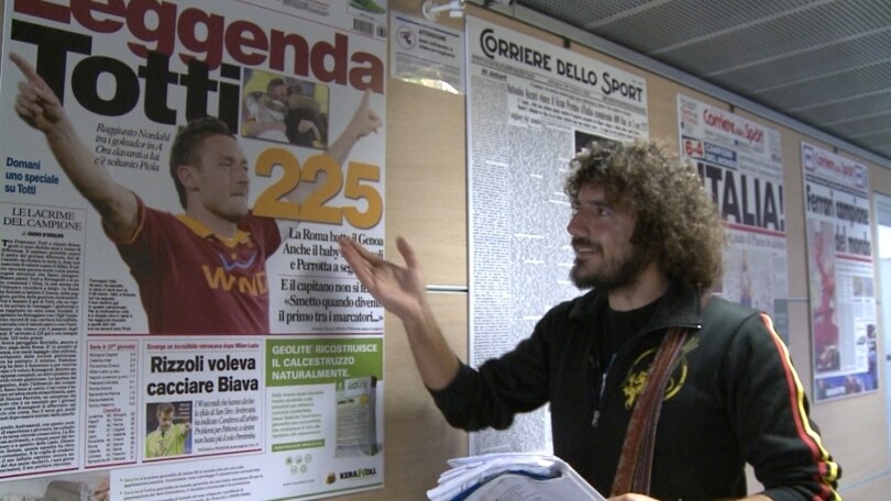 Andrea Rivera, una poesia per Totti
