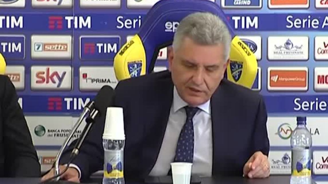 Frosinone, Stirpe: "Allenatore? Abbiamo idee chiare"