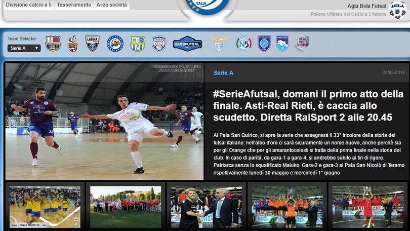 Calcio a 5: si apre la serie scudetto tra Asti e Rieti