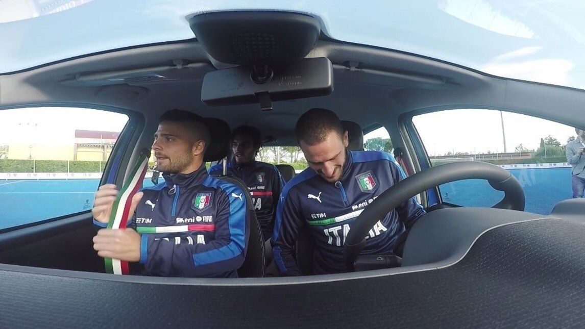 Gli Azzurri al volante della... PandAzzurri