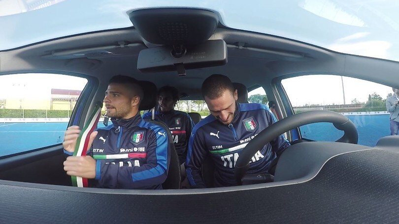 Gli Azzurri al volante della... PandAzzurri