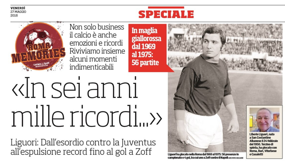 Roma Memories, Liguori: «In sei anni mille ricordi...»