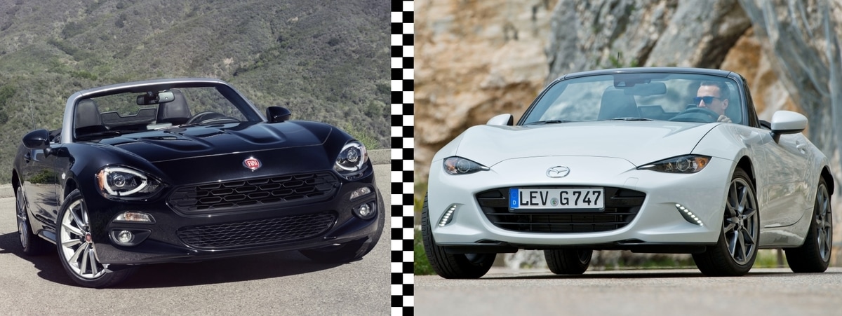 Fiat 124 Spider vs Mazda MX-5: foto