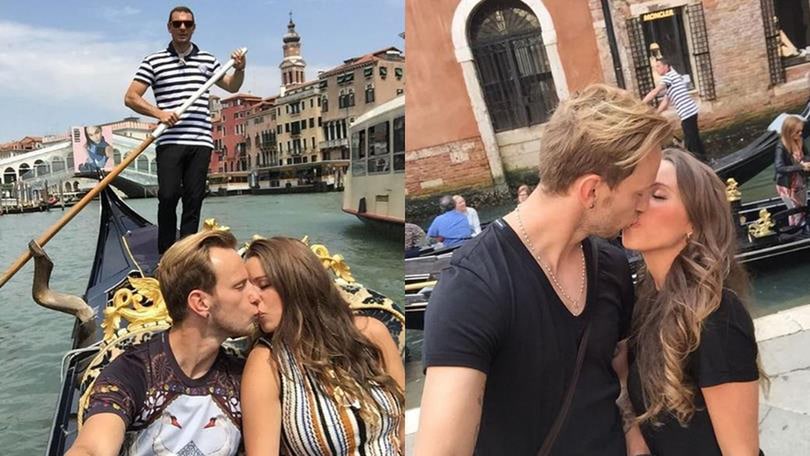 Rakitic, vacanze romantiche a Venezia