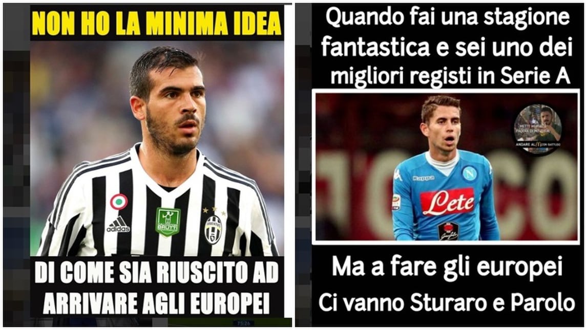 Euro 2016, Conte preferisce Sturaro a Jorginho: quante ironie sui social!
