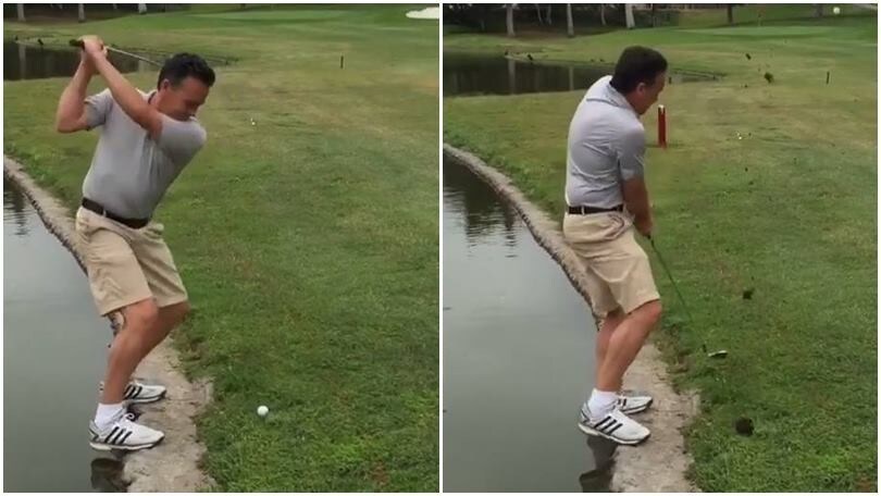 Quando dal golf si passa... ai tuffi!