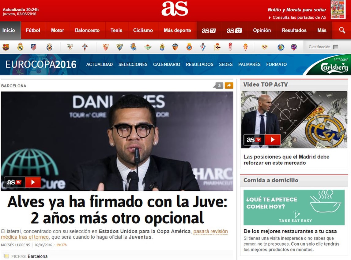 Calciomercato, dalla Spagna: «Dani Alves ha firmato con la Juventus»