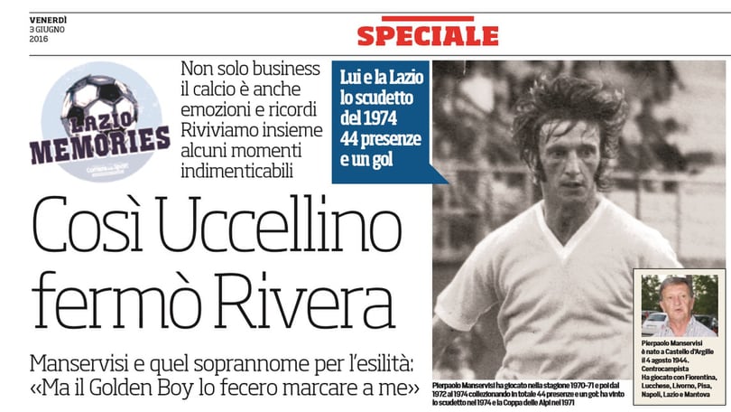 Memories Lazio, così Uccellino fermò Rivera