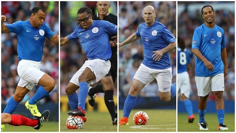 Cafu, Davids, Stam e Ronaldinho, una squadra da sogno per l'Unicef