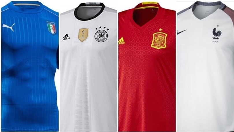 Euro 2016, ecco le divise di tutte le squadre