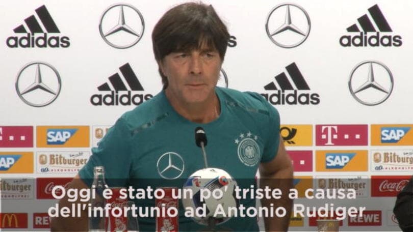 Loew: "Dispiace perdere Rudiger"