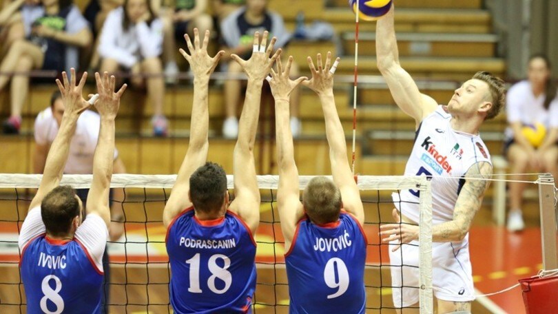 Volley: L'Italia battuta 3-0 dalla Serbia