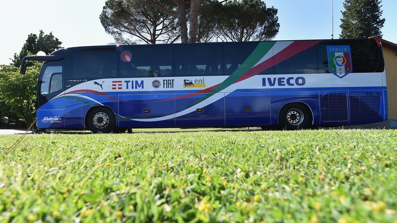Il bus della Nazionale per gli Europei è firmato Iveco