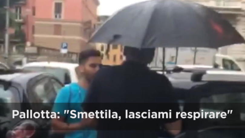 Pallotta litiga con i cronisti: "Lasciatemi in pace"