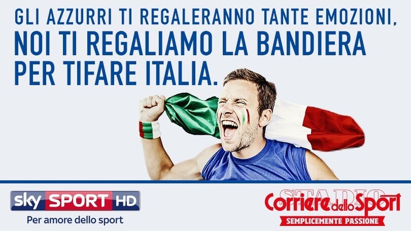 Il Corriere dello Sport-Stadio ti regala la bandiera dell'Italia
