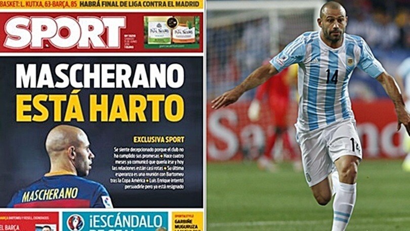 Calciomercato Juventus, «Mascherano vuole lasciare il Barcellona»