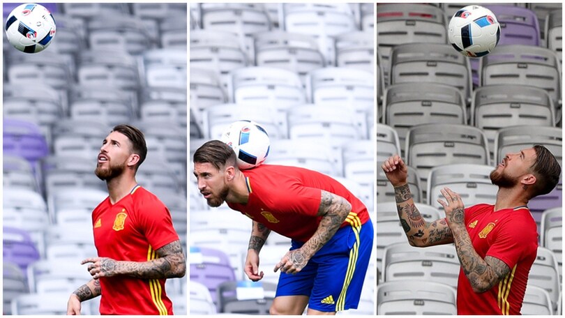 Euro 2016, Spagna: Sergio Ramos, che magie in allenamento!