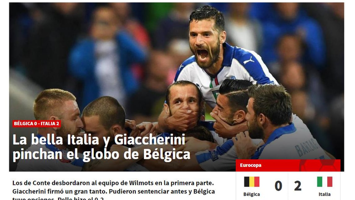 Euro 2016, la stampa estera celebra «La bella Italia»