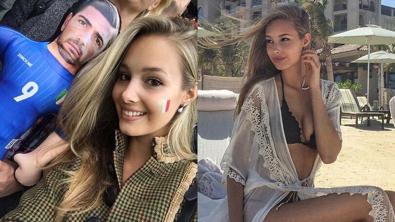 Euro 2016, Italia: bambolotto di Pellè per la sexy Viky Varga
