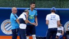 Euro 2016 Italia, Pellè non si è allenato per problemi alla mano e caviglia