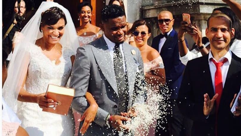 Eto'o sposo in Italia tra cori e super ospiti