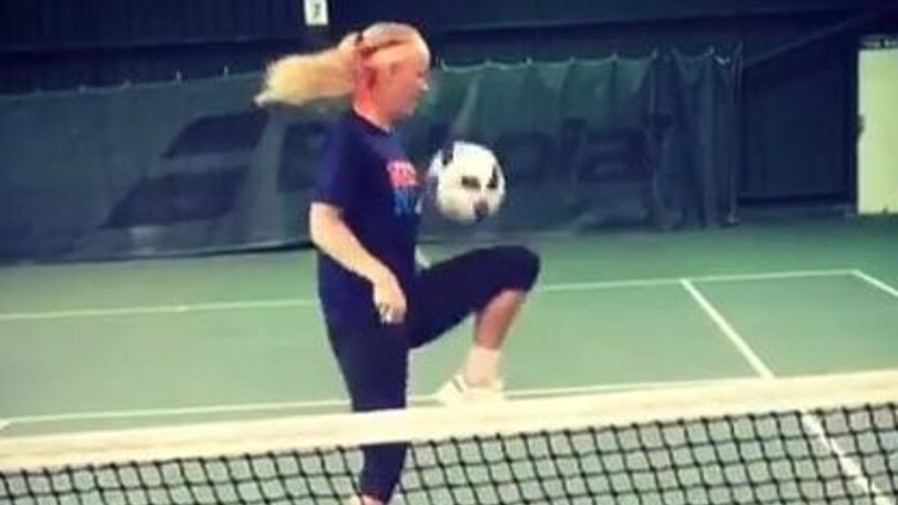 Wozniacki come Messi: che palleggi per la tennista!