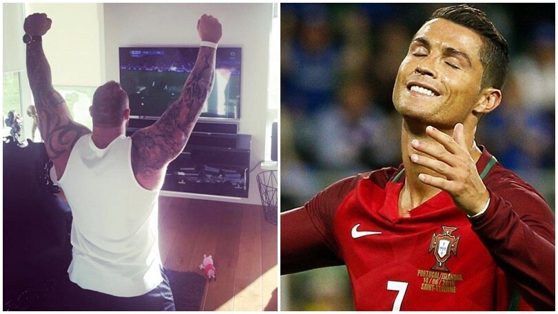 Islanda, 'La Montagna' del Trono di Spade esulta dopo il pari contro Ronaldo!