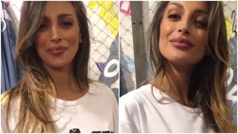 Cristina Buccino: «Tifo Roma e ora forza Azzurri!»