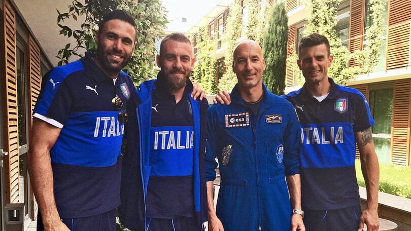 Euro 2016, l'astronauta Parmitano a Casa Azzurri