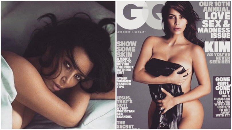 Kim Kardashian posa senza veli su GQ