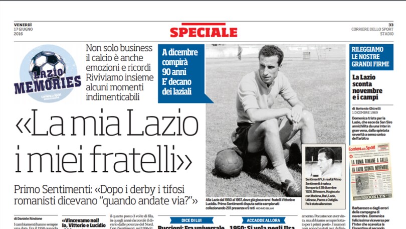Lazio Memories, «La mia Lazio i miei fratelli»