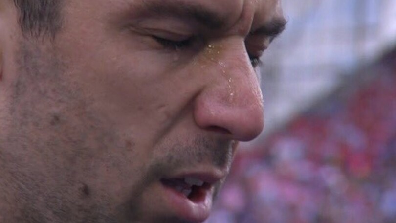 Euro 2016 Croazia: Srna, lacrime per il papà durante l'inno