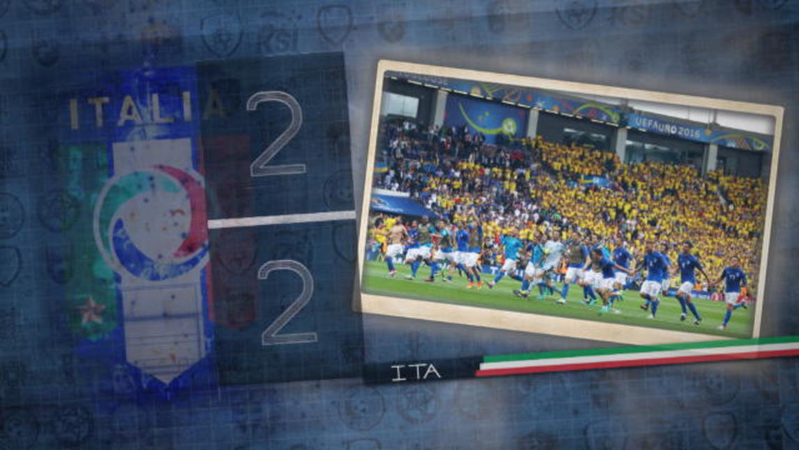 Lampo Eder, Italia agli ottavi