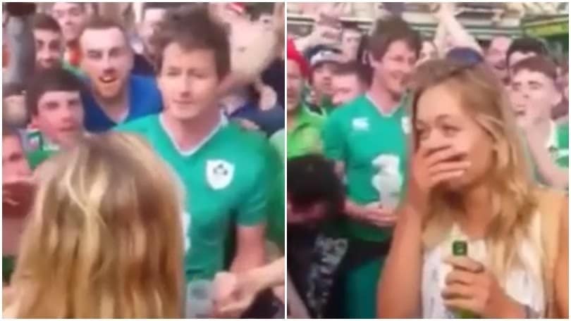 Dai tifosi irlandesi serenata alla ragazza francese: funzionerà?