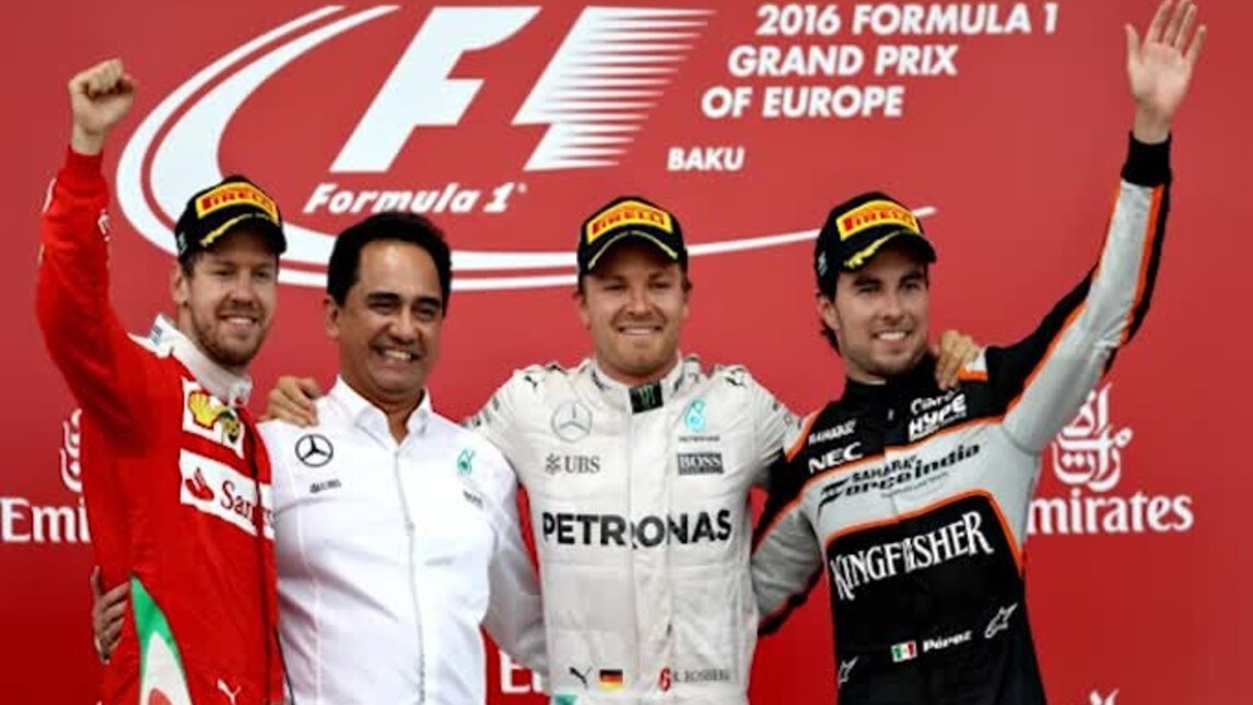 F1 Baku: un Rosberg immenso davanti a Vettel. Perez 3°