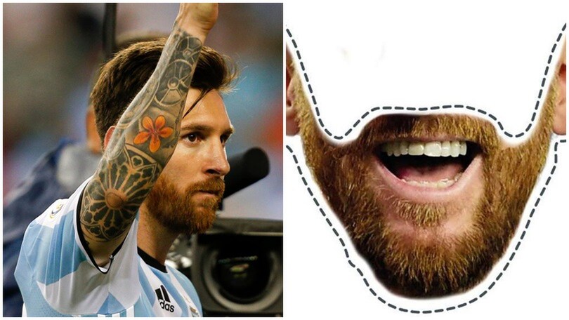 Argentina, tutti con la barba porta fortuna di Messi