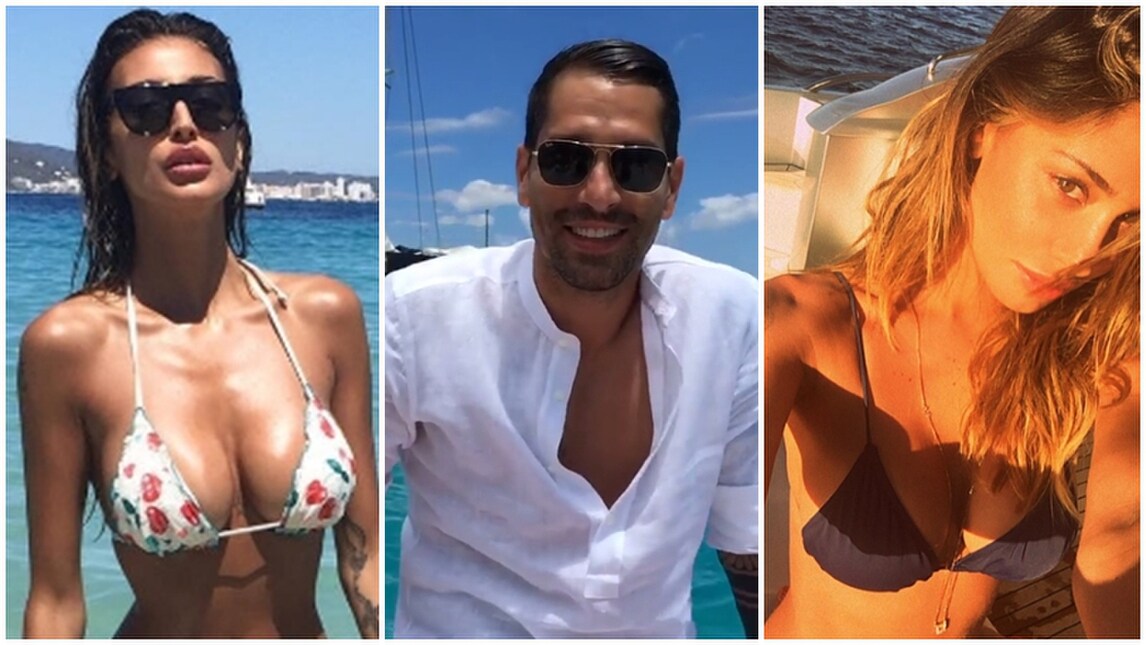 Borriello tra due fuochi: Belen Rodriguez e Cristina Buccino scaldano l'estate