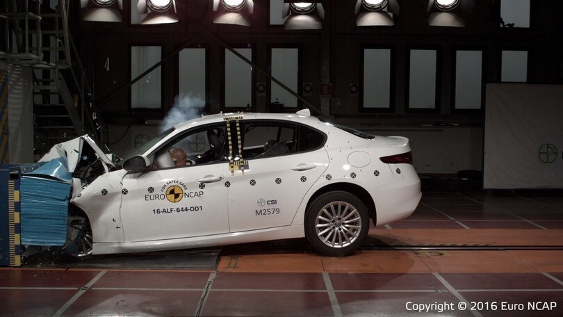 Alfa Romeo Giulia, crash test Euro NCAP:foto
