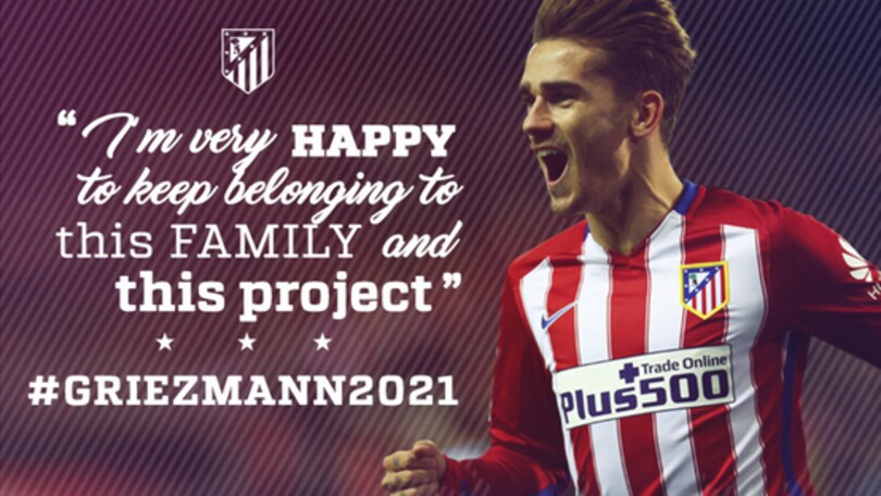 Calciomercato, Griezmann rinnova con l'Atletico Madrid fino al 2021