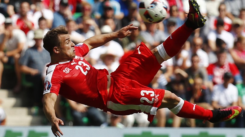 Svizzera-Polonia, capolavoro Shaqiri: la sua rovesciata incanta Saint Etienne