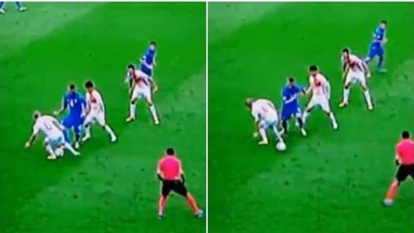 Italia-Spagna, classe De Rossi: tunnel a Iniesta