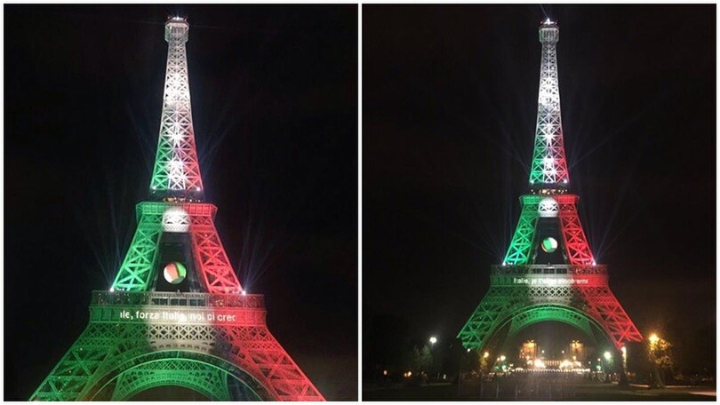 Impresa Italia e la Tour Eiffel diventa tricolore