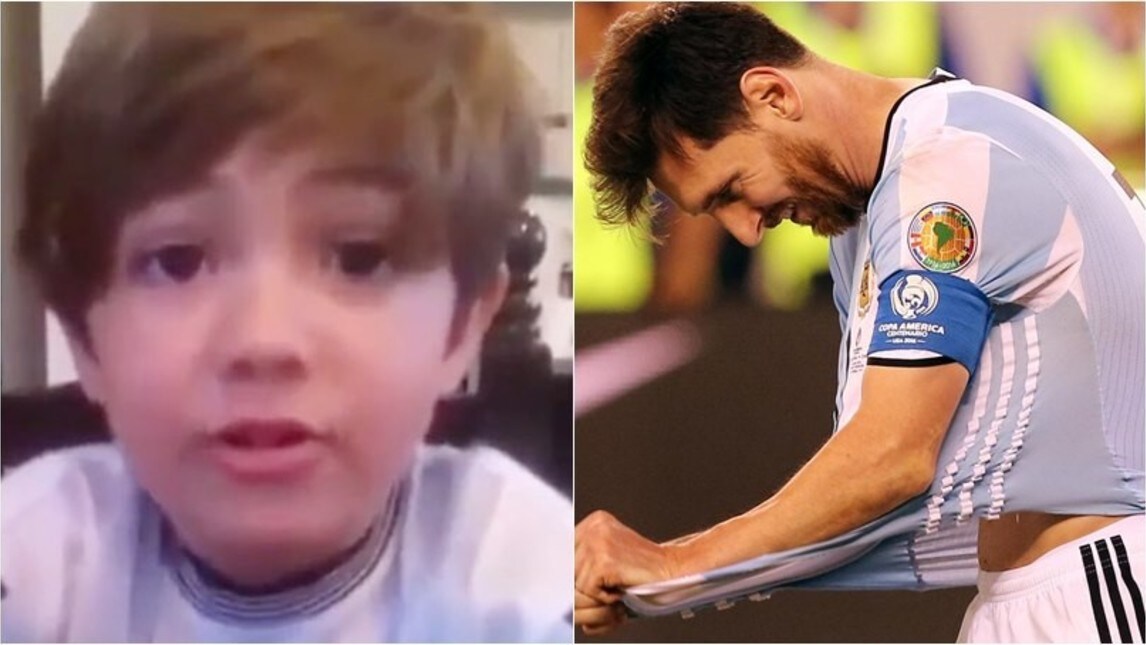 Il piccolo Piero a Messi: «Nel calcio si vince e si perde, conta divertirsi»