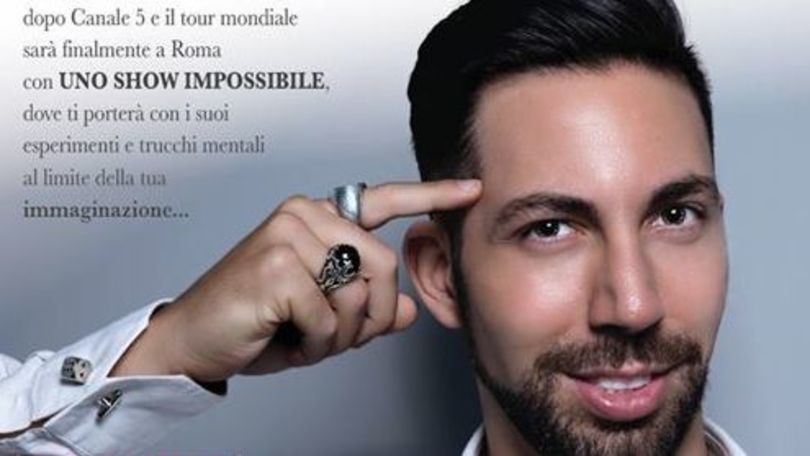 Gianluca Liguori a Roma per lo spettacolo The Mentalist