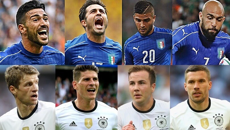 Italia-Germania: attacchi a confronto