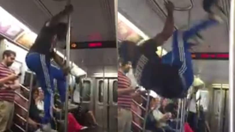 Quando gli acrobati nella metro diventano molesti